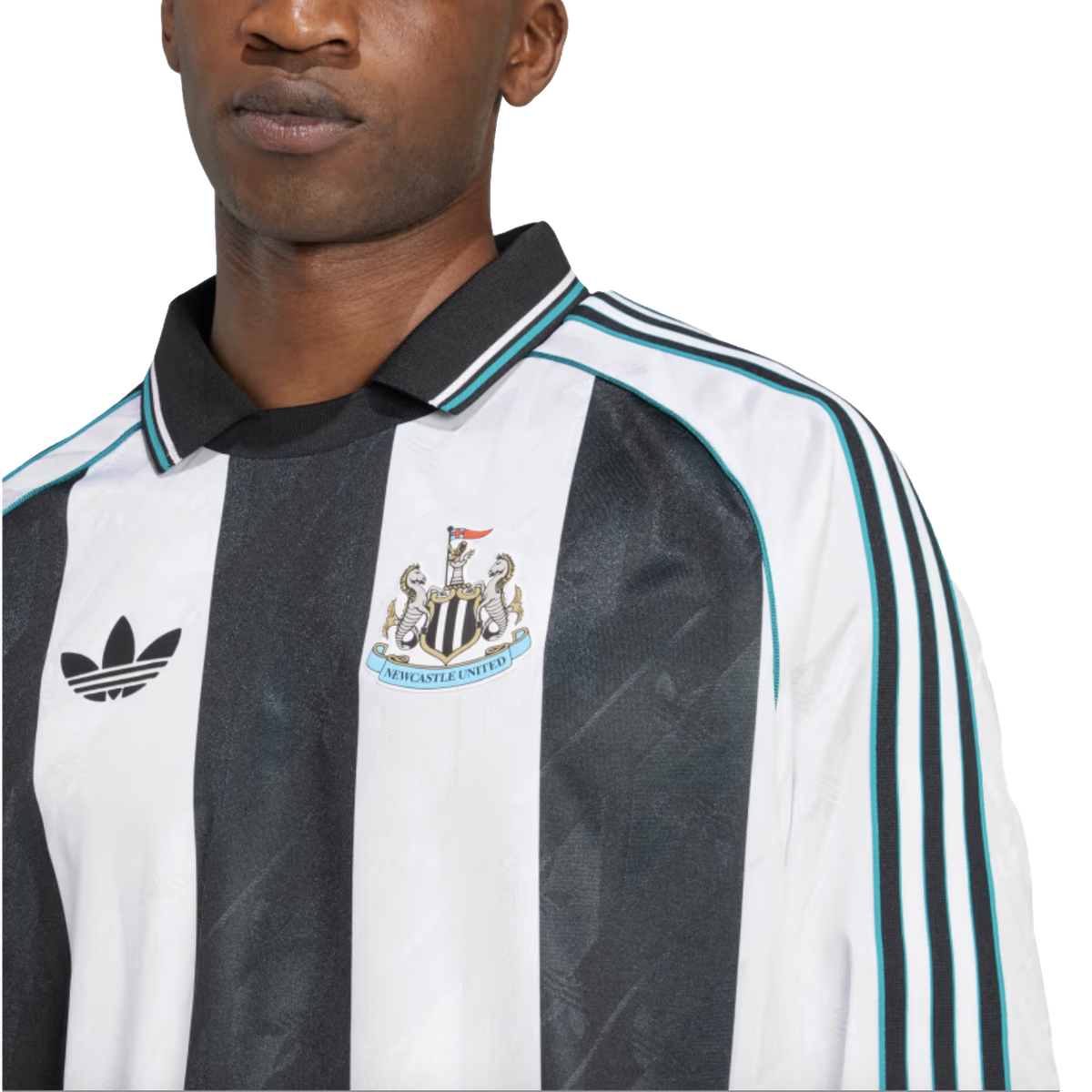 Adidas Newcastle United Long Sleeve Lifestyler Jersey product image 4, provided for visual reference and product detail