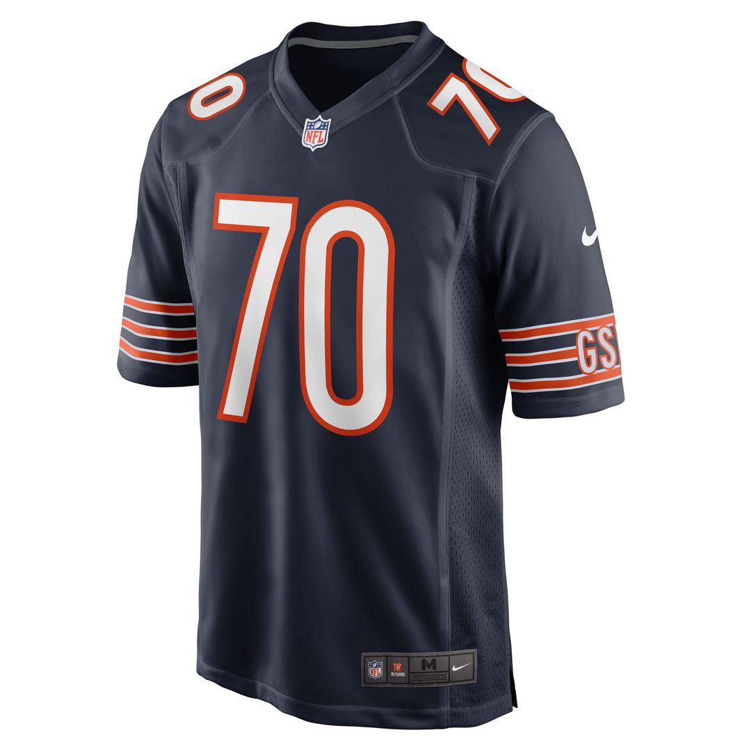 Men's Chicago Bears Braxton Jones Nike Navy Game Player product image 2