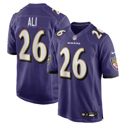 Men's Baltimore Ravens Rasheen Ali Nike Purple Team Game product image 1