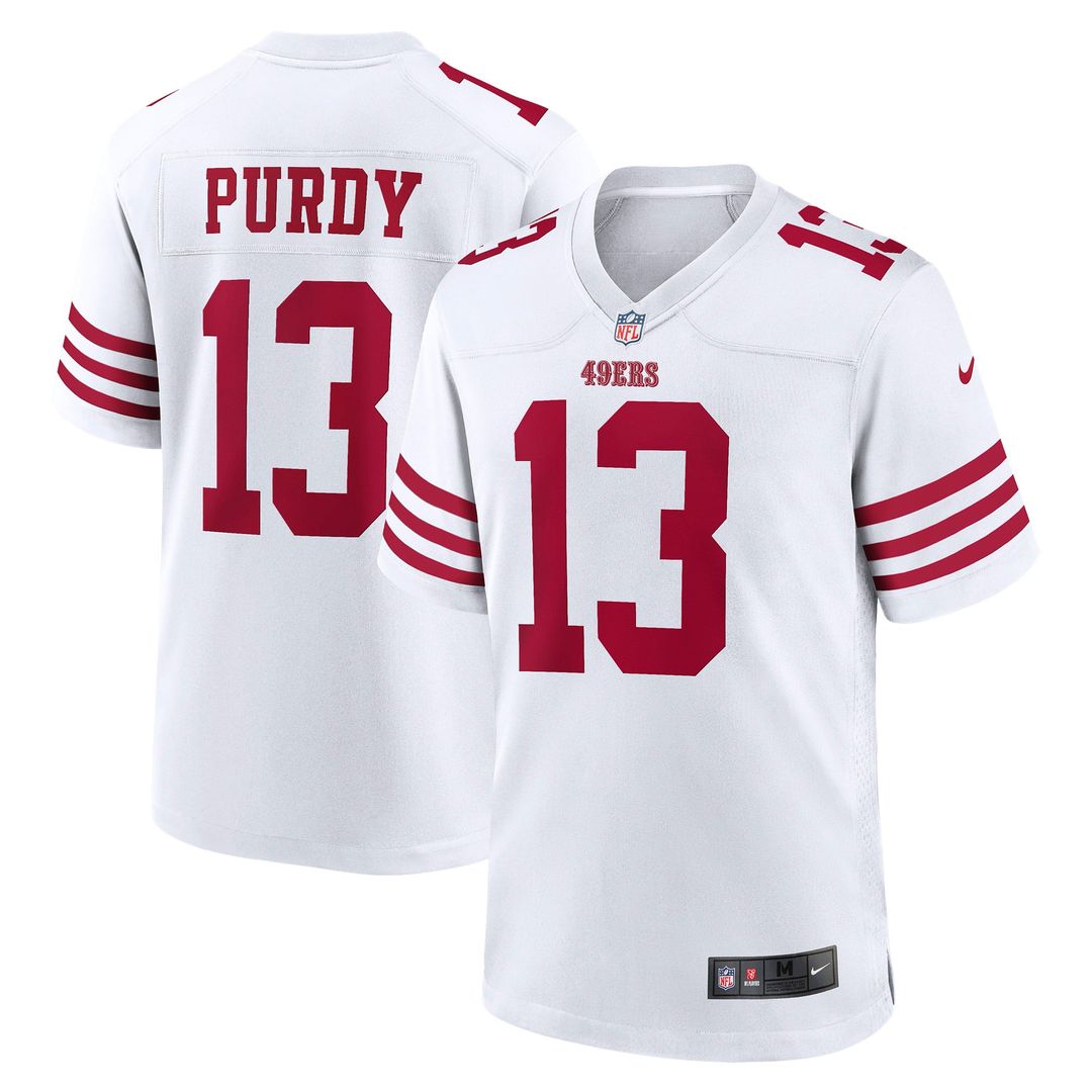 Men's San Francisco 49ers Brock Purdy Nike White Game product image 1