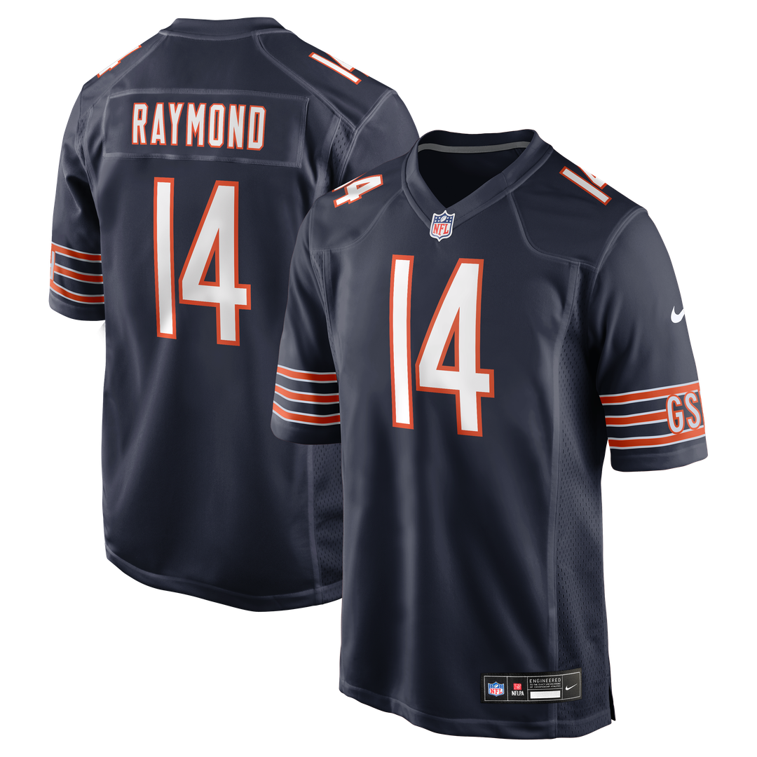 Men's Chicago Bears Kalif Raymond Nike Navy Team Game Jersey product image 1