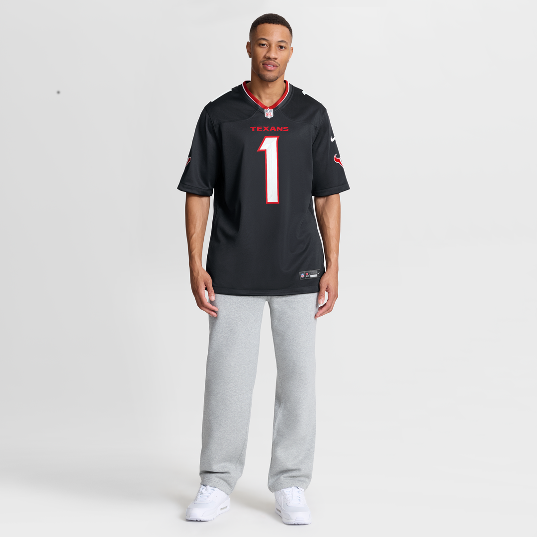 Men's Houston Texans Number 1 Groom Nike Navy Game Jersey product image 7