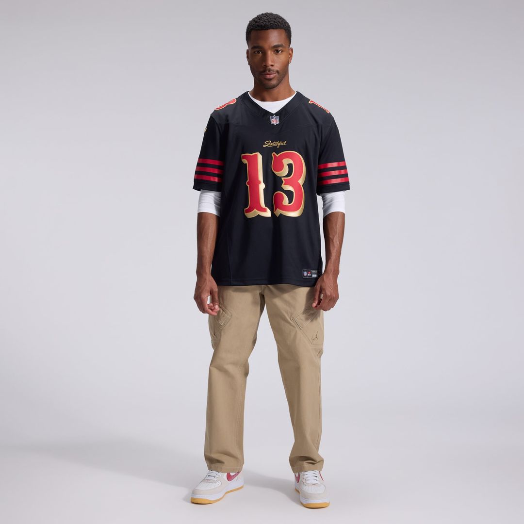 Men's San Francisco 49ers Brock Purdy Nike Black Rivalries product image 4