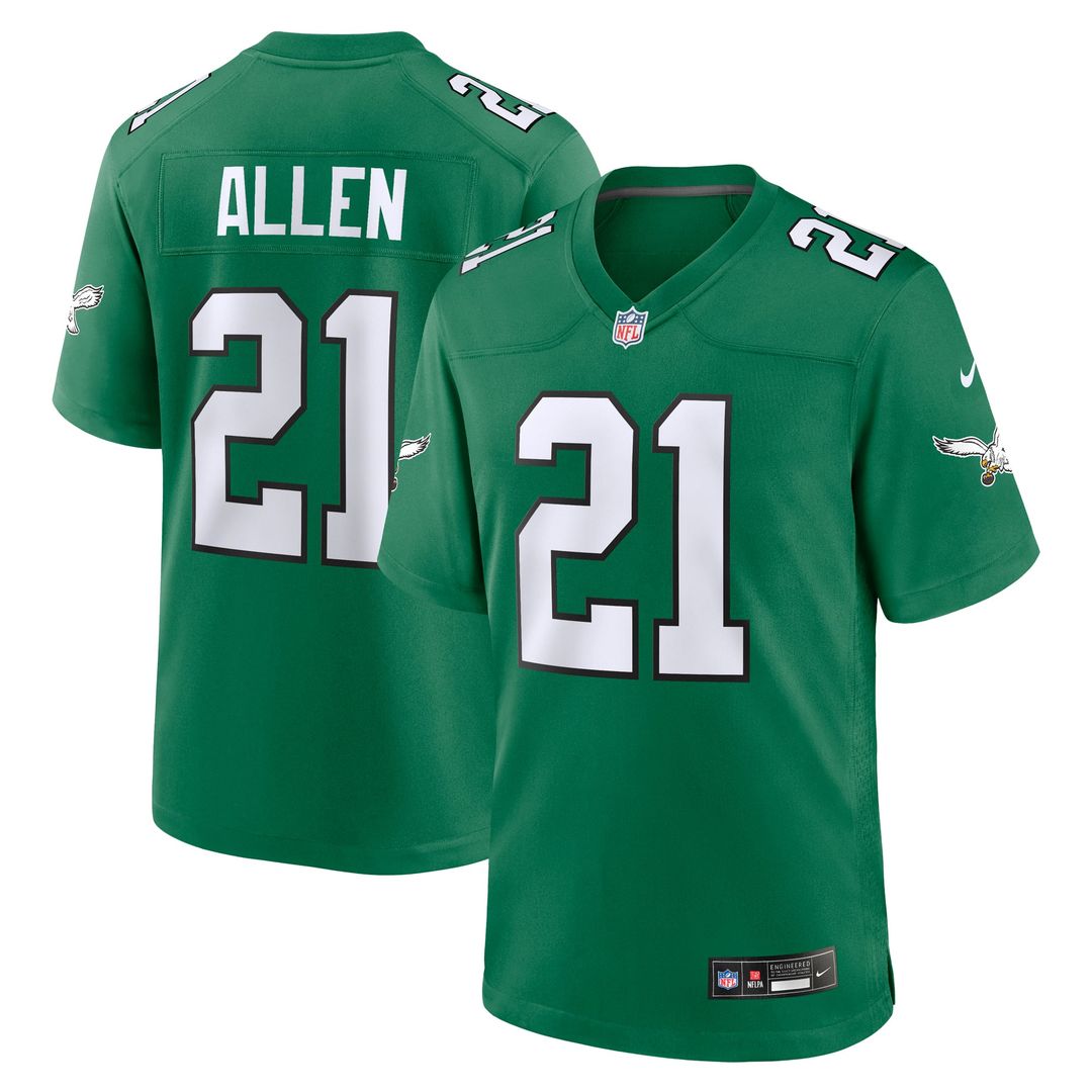 Men's Philadelphia Eagles Eric Allen Nike Kelly Green product image 1