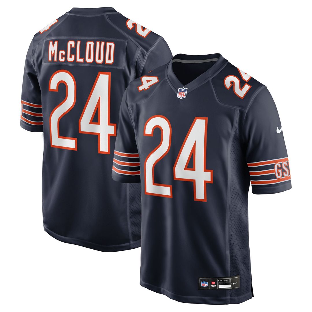 Men's Chicago Bears Nick McCloud Nike Navy Team Game Jersey product image 1