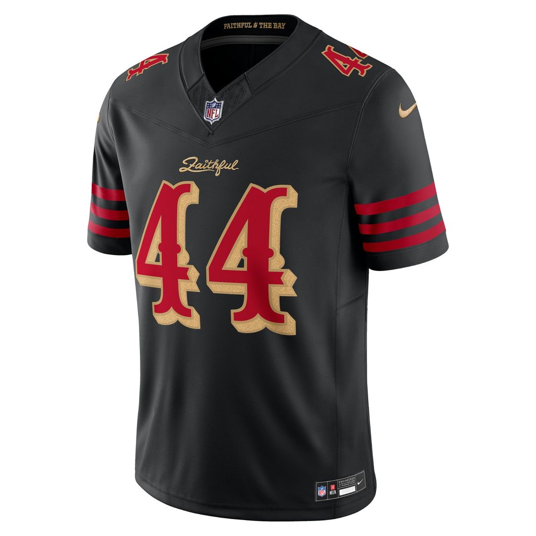 Men's San Francisco 49ers Kyle Juszczyk Nike Black product image 2