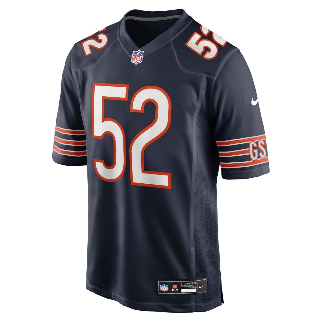 Men's Chicago Bears Drew Dalman Nike Navy Team Game Jersey product image 2