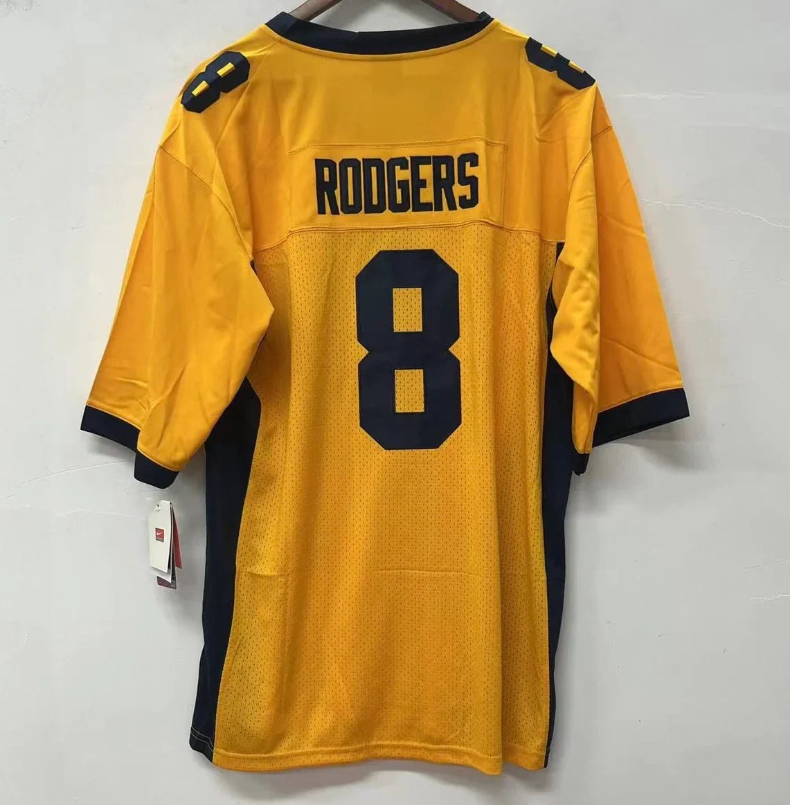 Aaron Rodgers Cal Jersey yellow product image 1, provided for visual reference and product detail review