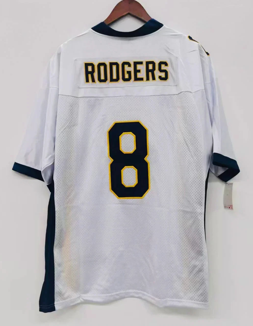 Aaron Rodgers Cal Jersey Nike Stiched letters & Numbers product image 1, provided for visual reference and product detail