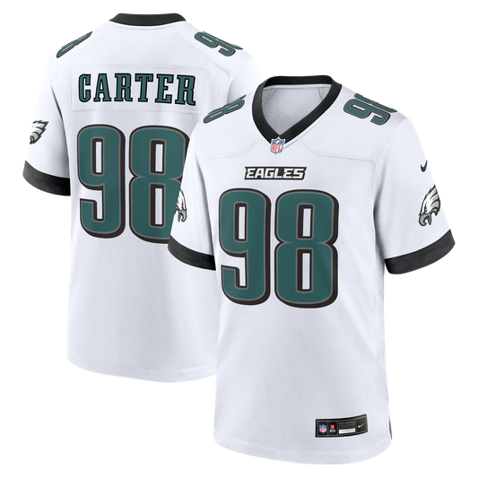 Men's Philadelphia Eagles Jalen Carter Nike White Game product image 1