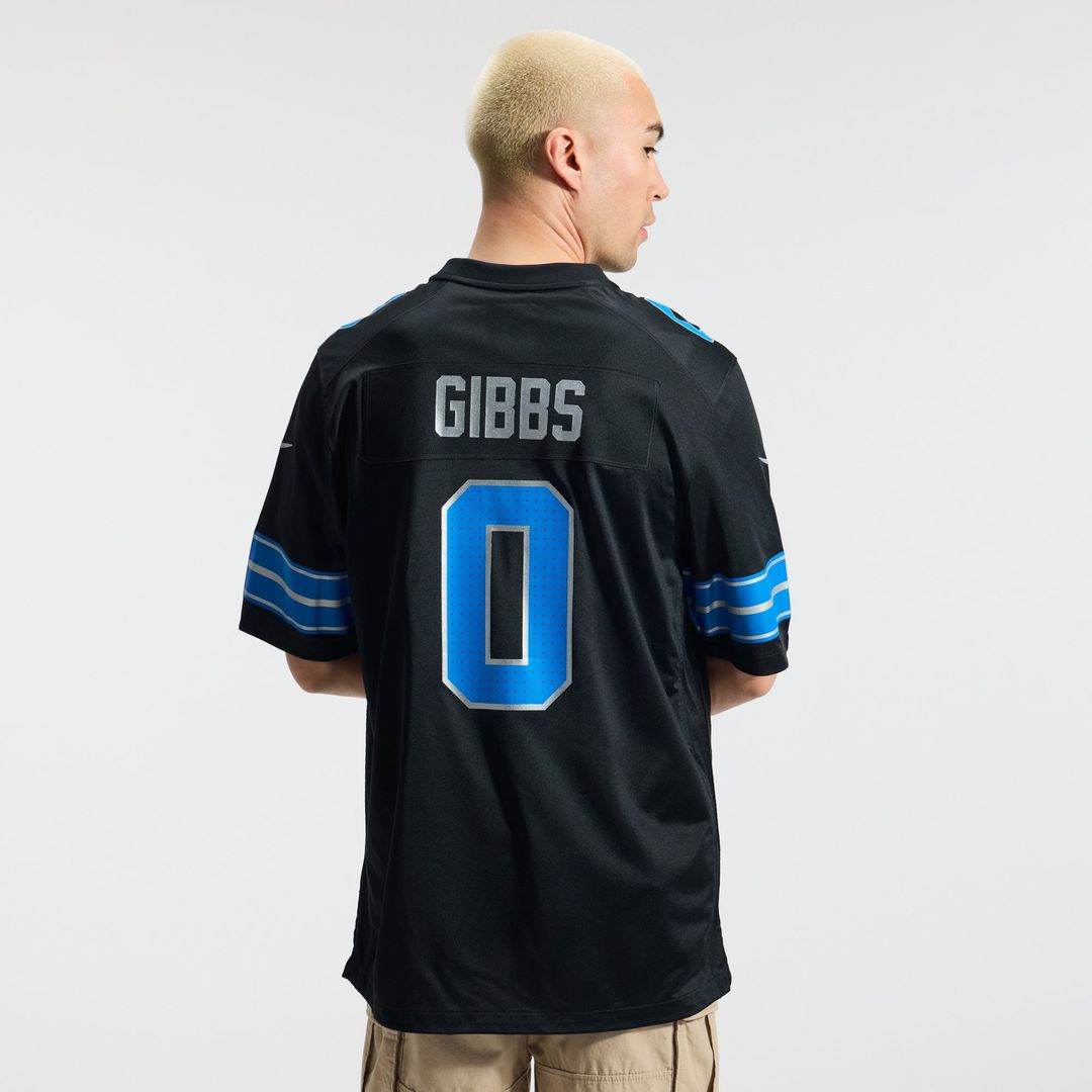 Men's Detroit Lions Jahmyr Gibbs Nike Blue Game Player product image 16