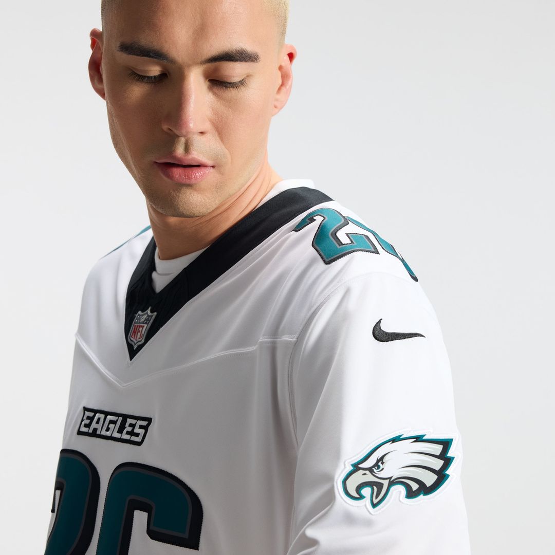 Men's Philadelphia Eagles Saquon Barkley Nike White Vapor product image 8