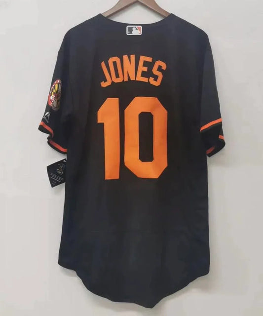Adam Jones Baltimore Orioles jersey Majestic product image 1, provided for visual reference and product detail review