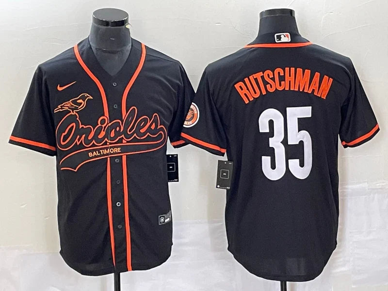 Adley Rutschman Baltimore Orioles Jersey Nike black product image 1, provided for visual reference and product detail review