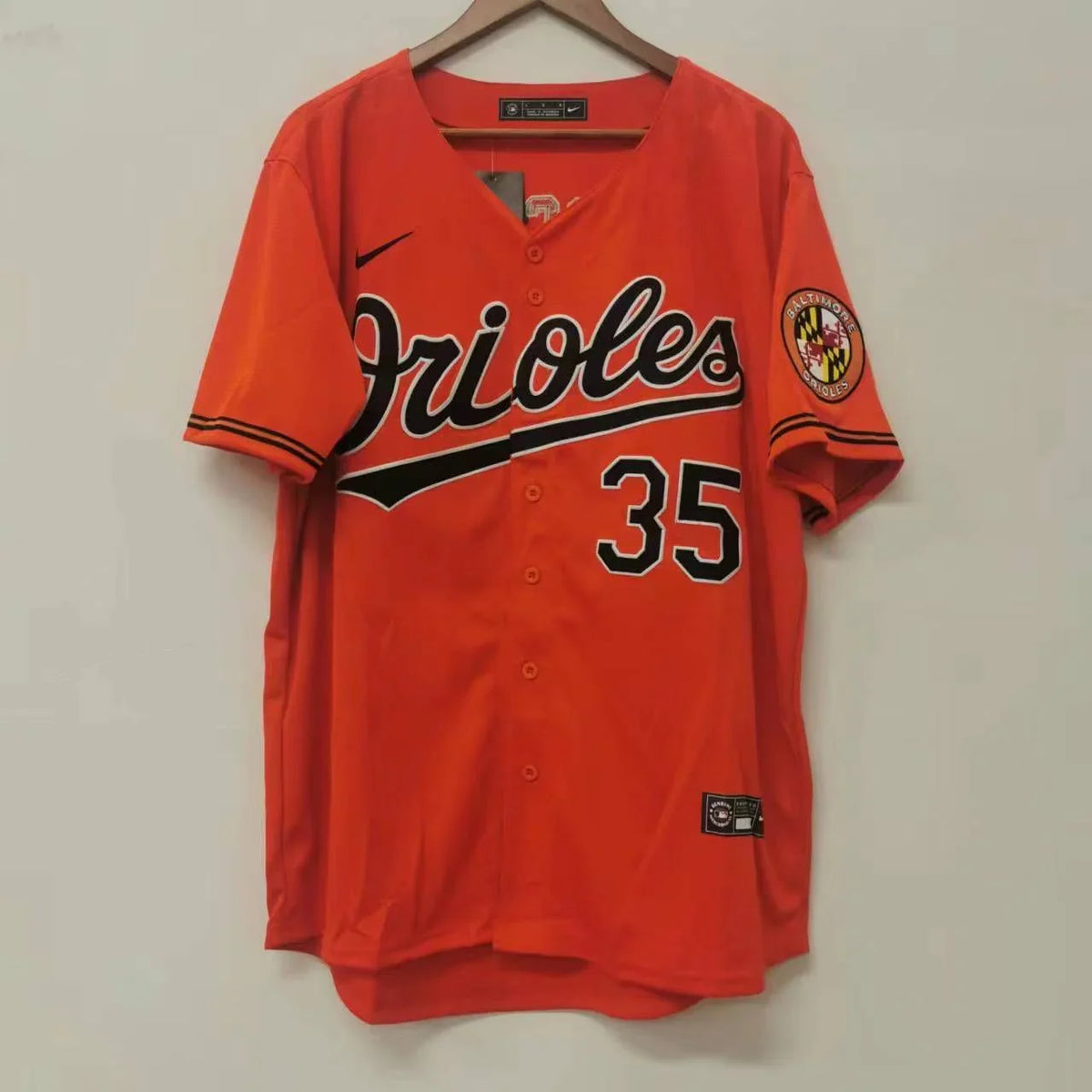 Adley Rutschman Baltimore Orioles Jersey Nike Orange product image 2, provided for visual reference and product detail review