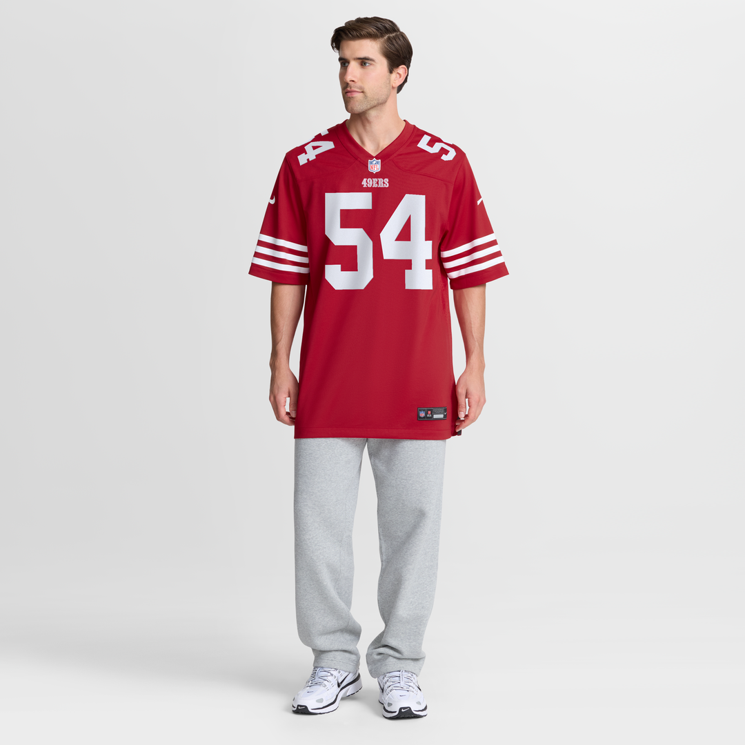 Men's San Francisco 49ers Fred Warner Nike Scarlet Team product image 7