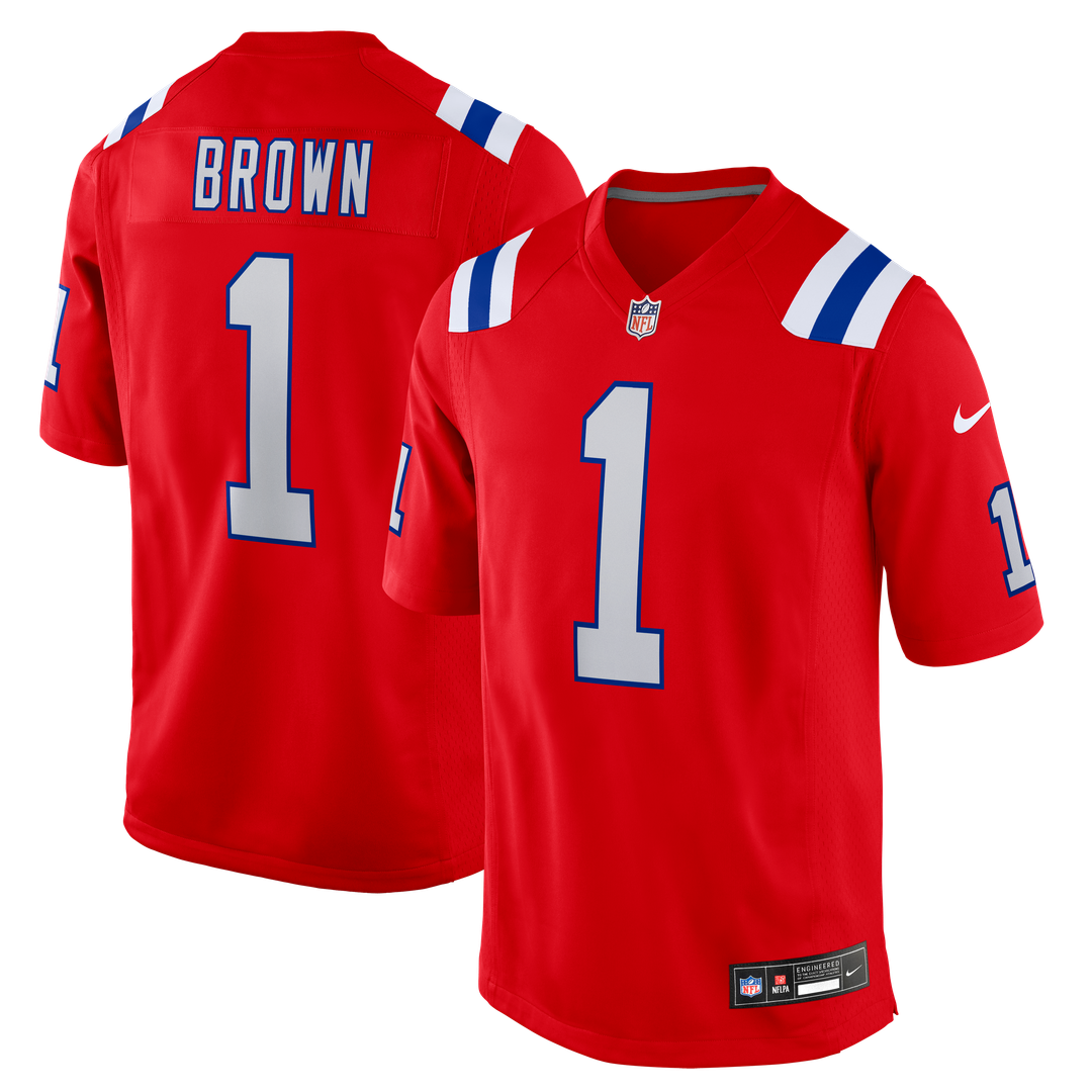 Men's New England Patriots A.J. Brown Nike Navy Team Game product image 16