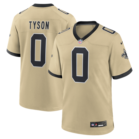 Men's New Orleans Saints Jordyn Tyson Nike Gold Alternate product image 1