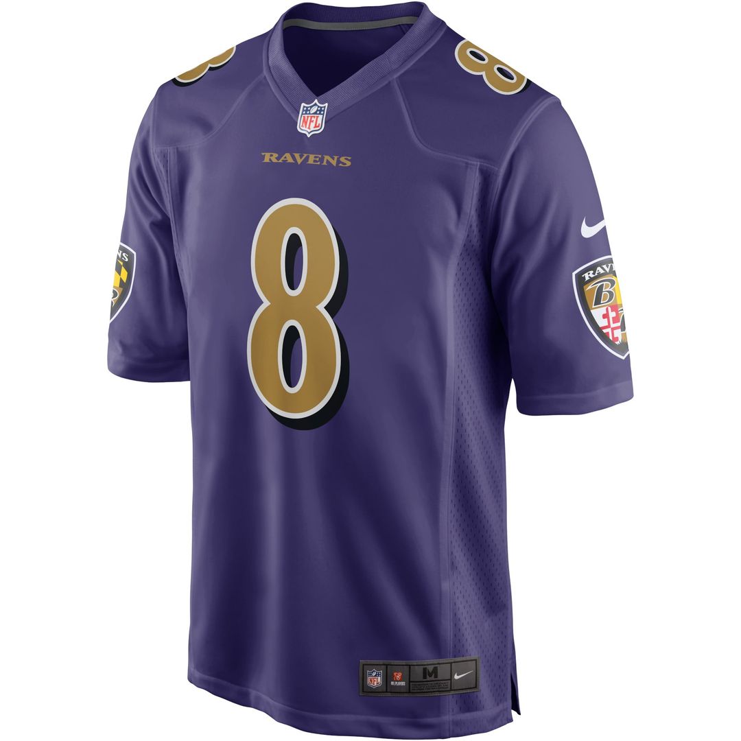 Men's Baltimore Ravens Lamar Jackson Nike Black Alternate product image 14