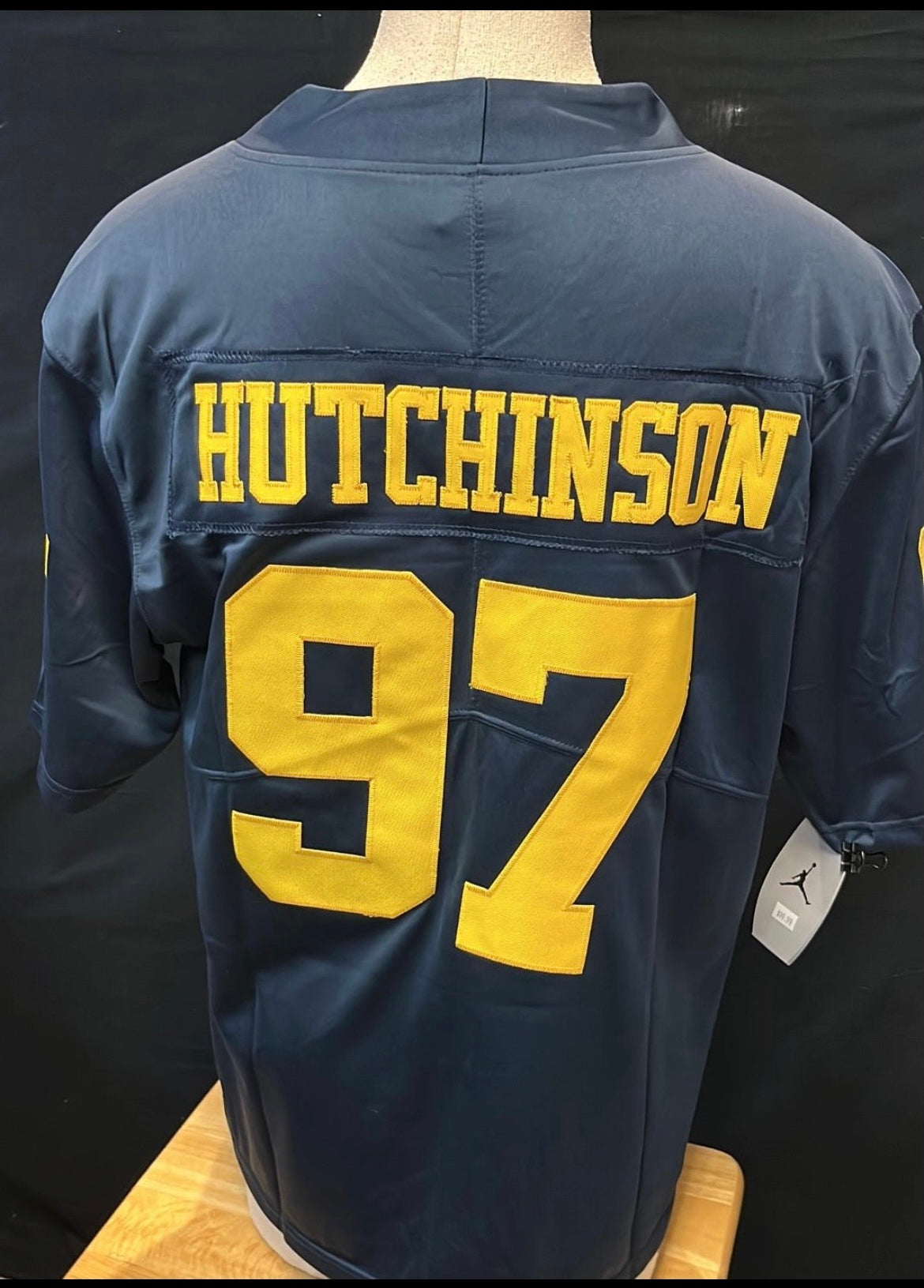 Aiden Hutchinson Michigan Wolverines Jersey Stitched Numbers & Letters product image 3, provided for visual reference and