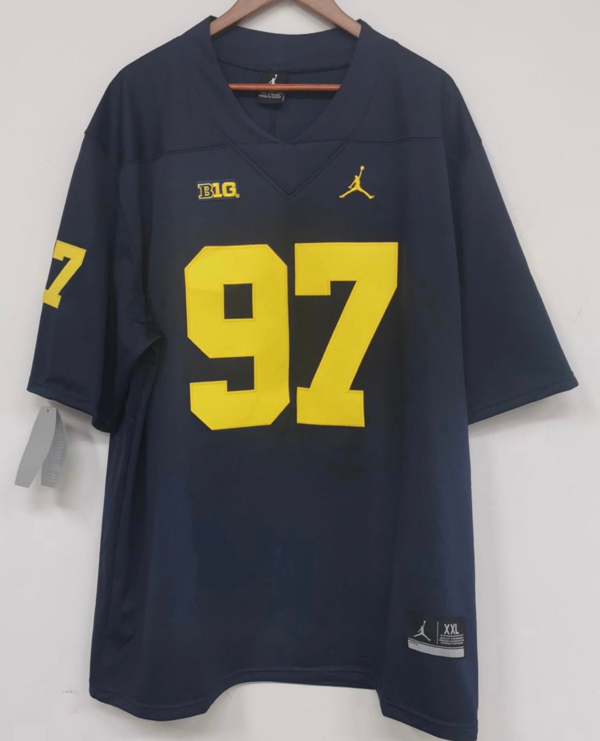 Aiden Hutchinson Michigan Wolverines Jersey Stitched Numbers & Letters product image 2, provided for visual reference and