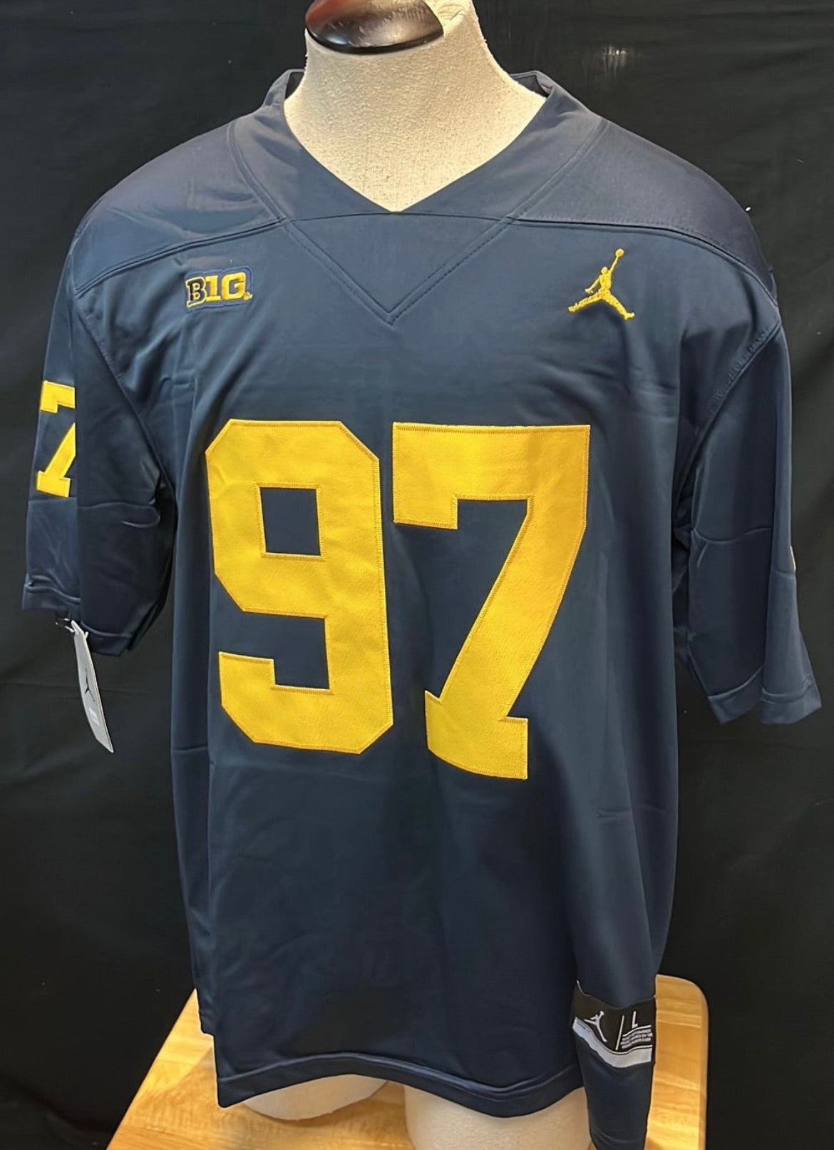 Aiden Hutchinson Michigan Wolverines Jersey Stitched Numbers & Letters product image 4, provided for visual reference and