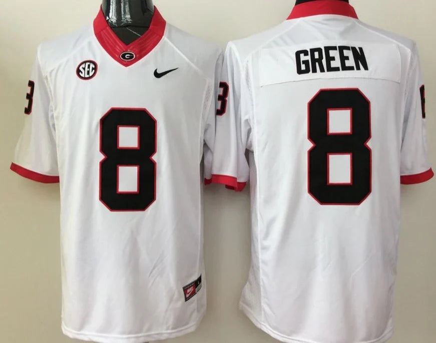 A. J. Green Georgia Bulldogs Jersey white product image 1, provided for visual reference and product detail review
