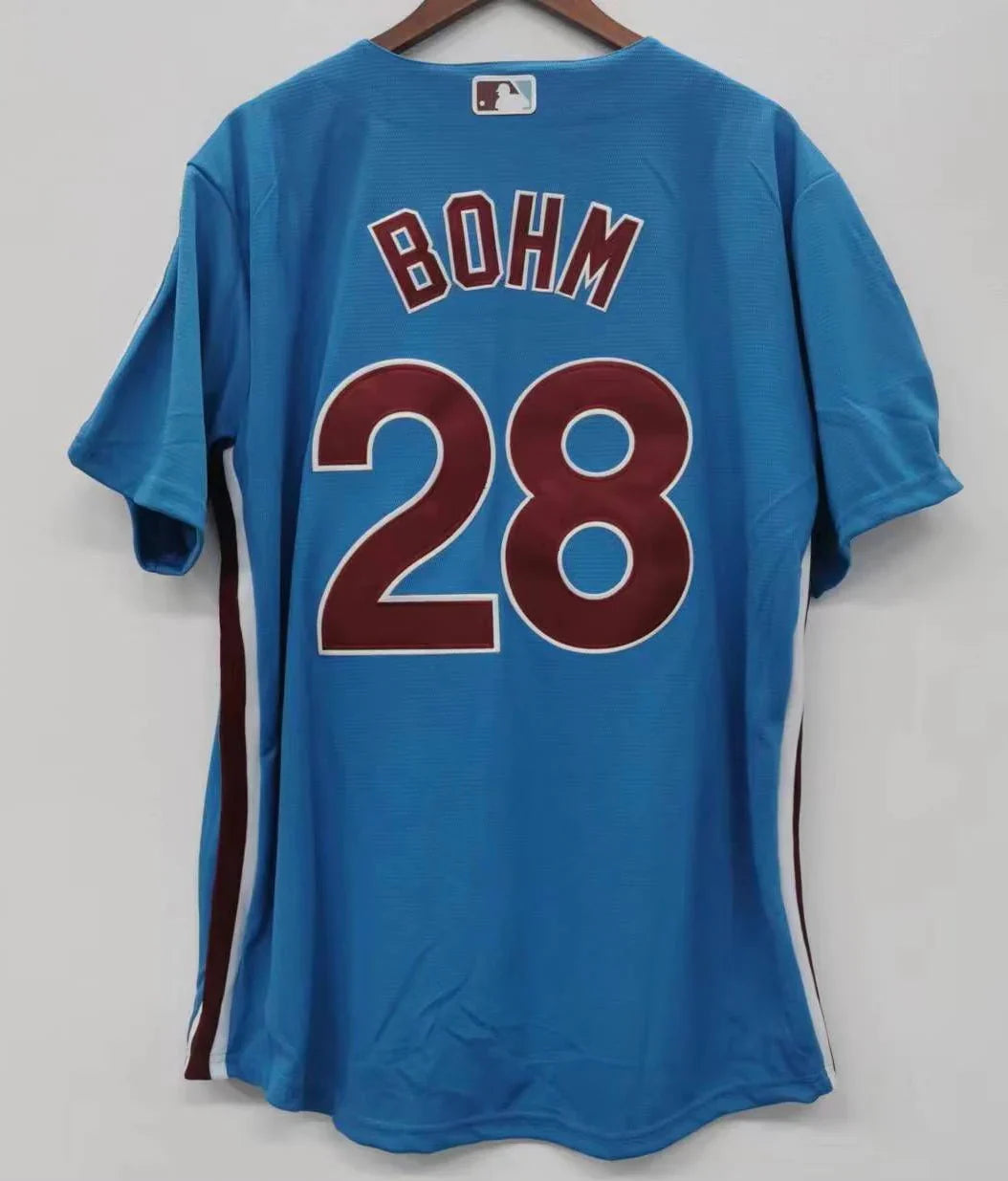 Alec Bohm Philadelphia Phillies Jersey blue product image 1, provided for visual reference and product detail review