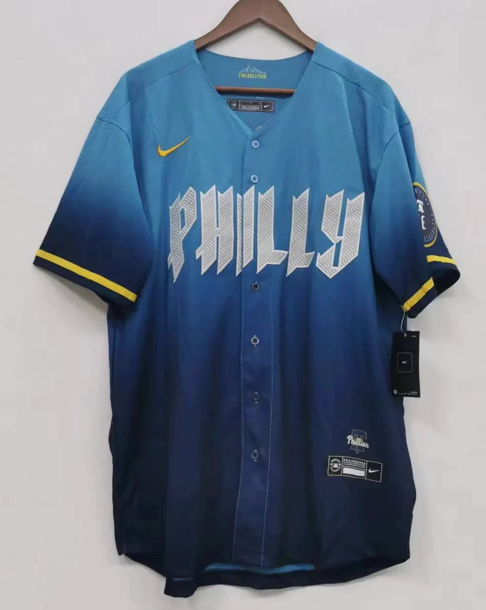 Alec Bohm Philadelphia Phillies Blue City Connect MLB Limited Jersey product image 2, provided for visual reference and
