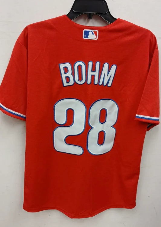 Alec Bohm Philadelphia Phillies MLB Nike Jersey RED product image 1, provided for visual reference and product detail review