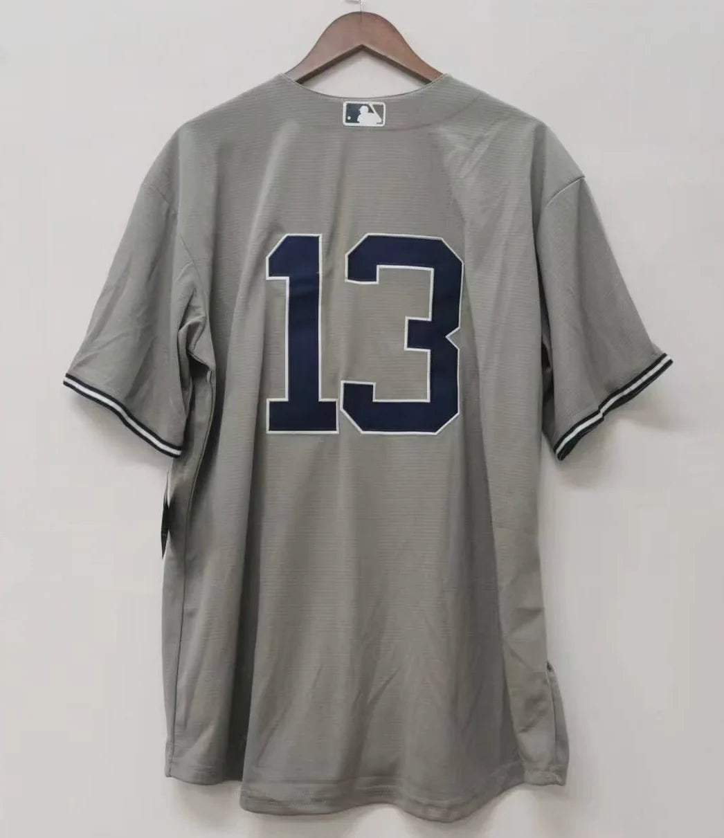 Alex Rodriguez Jazz Chisholm New York Yankees Jersey Majestic gray product image 1, provided for visual reference and