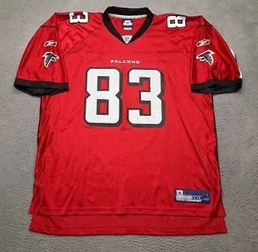 Alge Crumpler Atlanta Falcons NFL Reebok Jersey product image 2, provided for visual reference and product detail review