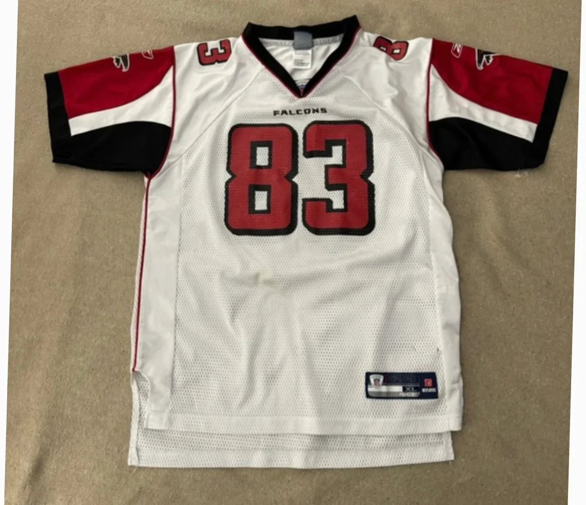 Alge Crumpler Atlanta Falcons NFL Reebok Jersey White product image 2, provided for visual reference and product detail