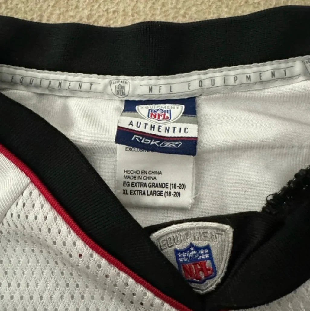 Alge Crumpler Atlanta Falcons NFL Reebok Jersey White product image 3, provided for visual reference and product detail