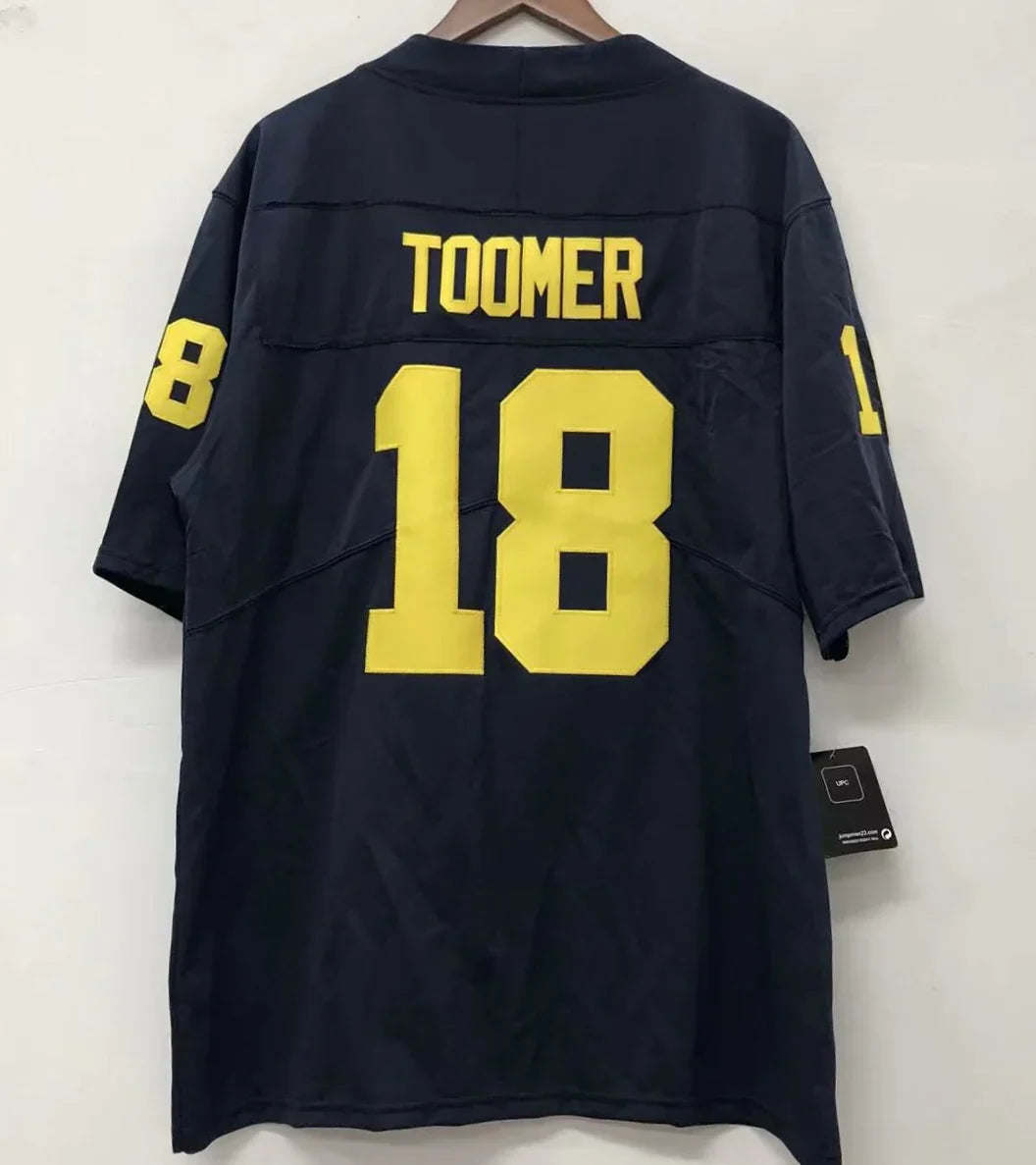 Amani Toomer Michigan Wolverines Jersey blue product image 1, provided for visual reference and product detail review