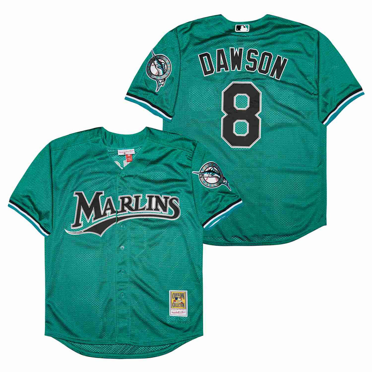 Andre Dawson Florida Marlins Jersey Mitchell & Ness product image 1, provided for visual reference and product detail review