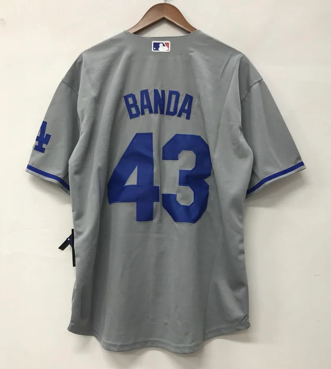 Anthony Banda Los Angeles Dodgers Official MLB Nike jersey gray product image 2, provided for visual reference and product