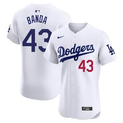 Anthony Banda Los Angeles Dodgers Official MLB Nike jersey product image 1, provided for visual reference and product detail