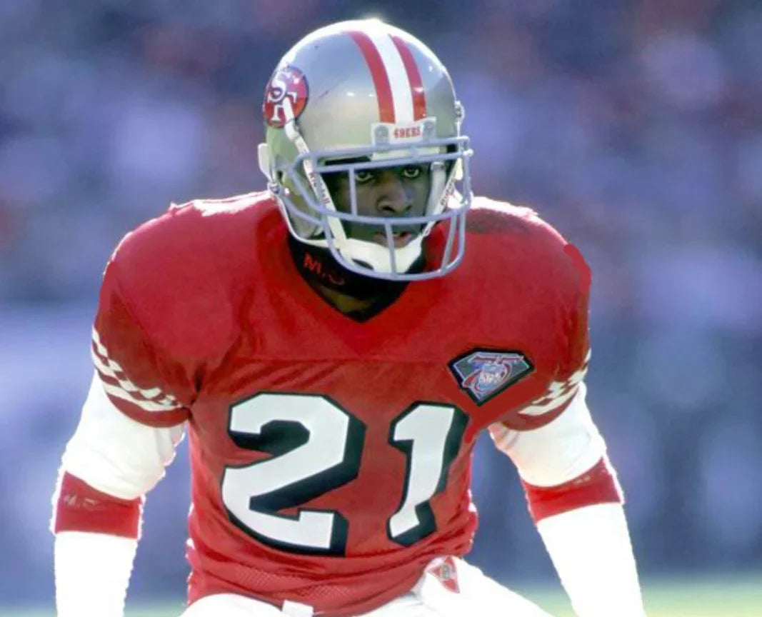 Any name & Number San Francisco 49ers 1994 NFL Mitchell & Ness Jersey Red product image 3, provided for visual reference and
