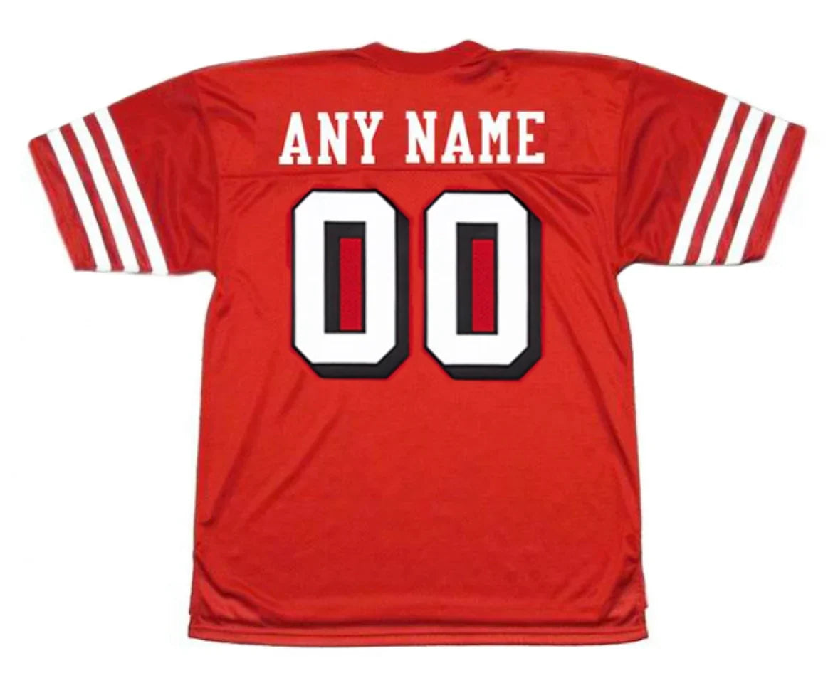 Any name & Number San Francisco 49ers 1994 NFL Mitchell & Ness Jersey Red product image 1, provided for visual reference and
