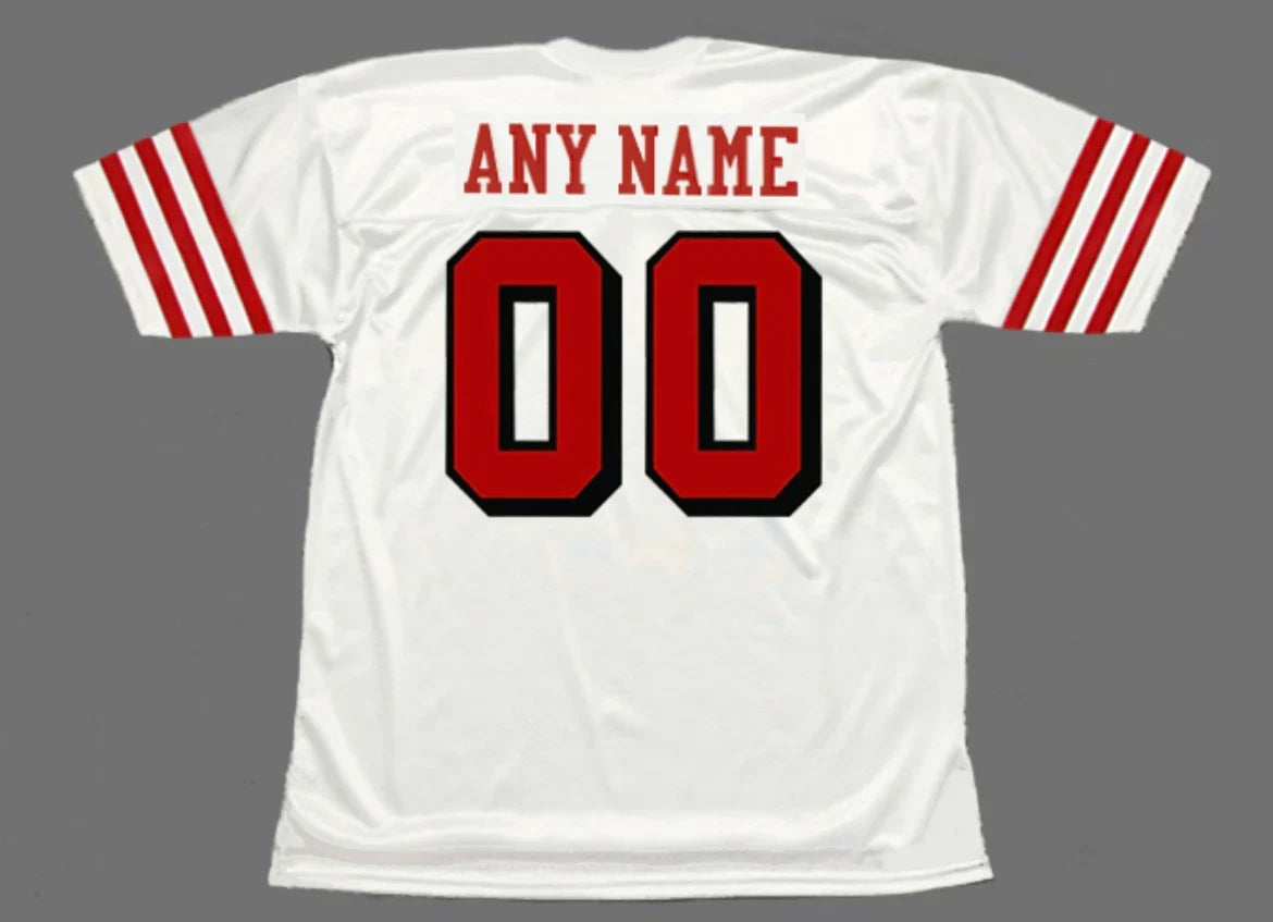 Any name & Number San Francisco 49ers 1994 NFL Mitchell & Ness Jersey white product image 1, provided for visual reference
