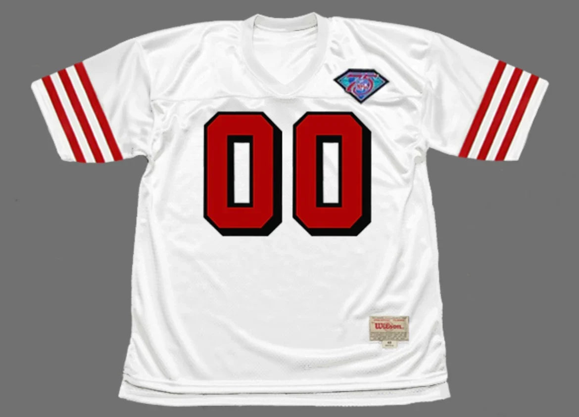 Any name & Number San Francisco 49ers 1994 NFL Mitchell & Ness Jersey white product image 2, provided for visual reference