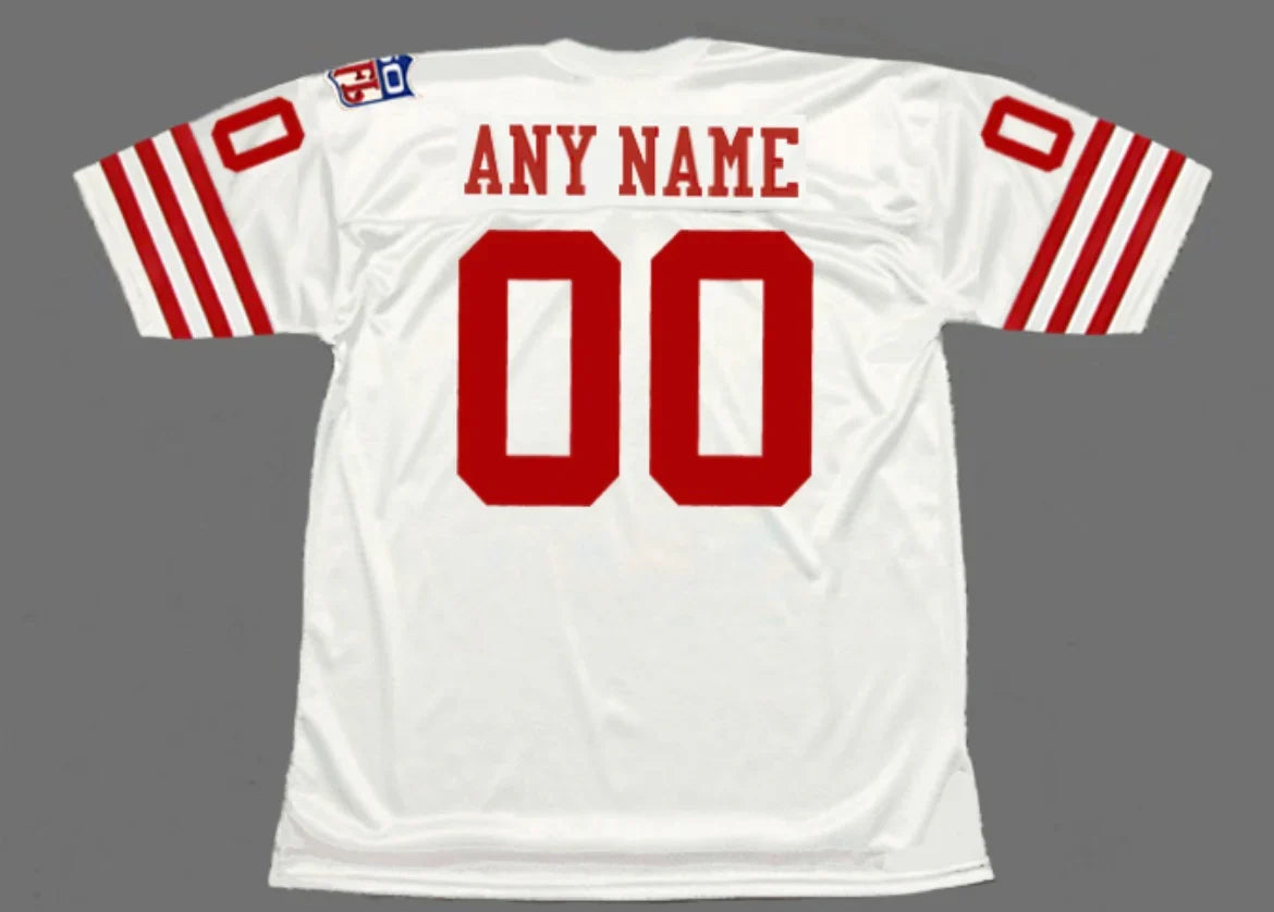 Any name & Number San Francisco 49ers 1994 NFL Mitchell & Ness Jersey white product image 1, provided for visual reference