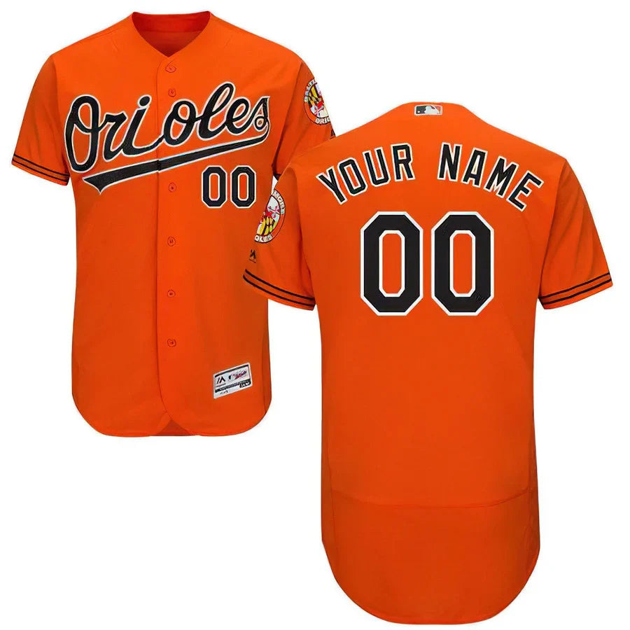 Any Name & Number Customized Baltimore Orioles Official MLB jersey Majestic product image 1, provided for visual reference