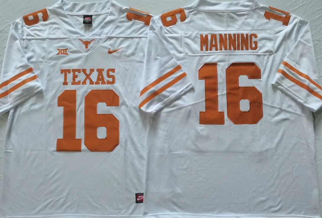 Arch Manning Texas Longhorns Jersey Nike white product image 1, provided for visual reference and product detail review