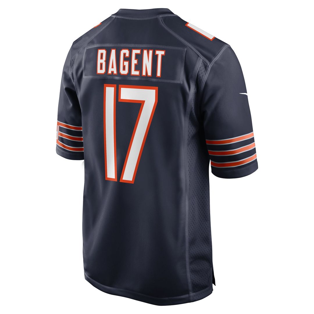 Men's Chicago Bears Tyson Bagent Nike Navy Game Jersey product image 3