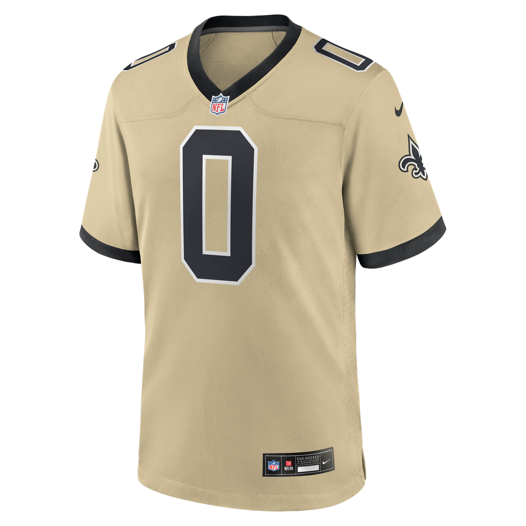 Men's New Orleans Saints Jordyn Tyson Nike Gold Alternate product image 5