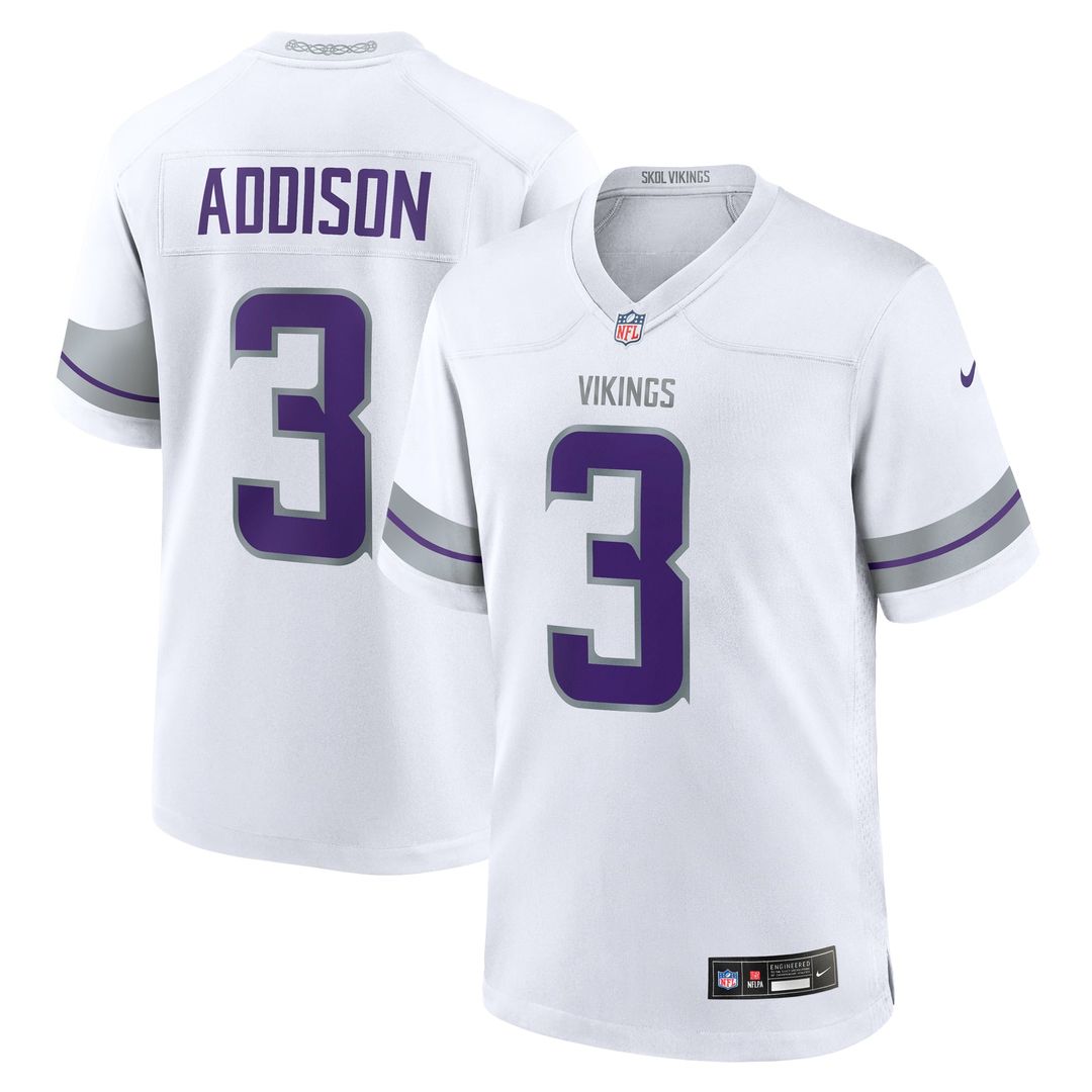 Men's Minnesota Vikings Jordan Addison Nike Purple Game product image 17