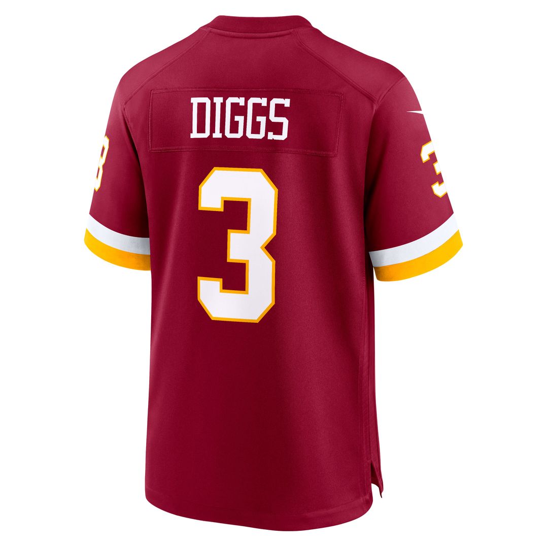 Men's Washington Commanders Stefon Diggs Nike Burgundy Game product image 3