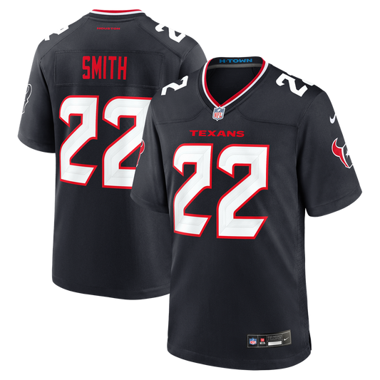 Men's Houston Texans Jaylin Smith Nike Navy Team Game Jersey product image 1